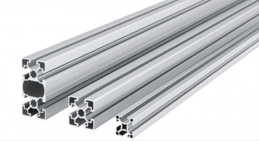 Applications of a Tslotted aluminum framing system The Media Vine